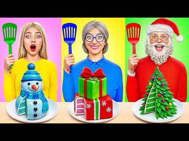 Me vs Grandma Cooking Challenge with Santa Claus by Multi DO Challenge