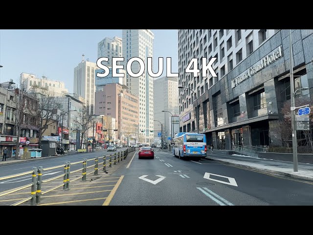 Seoul 4K - Driving Downtown - Morning Drive