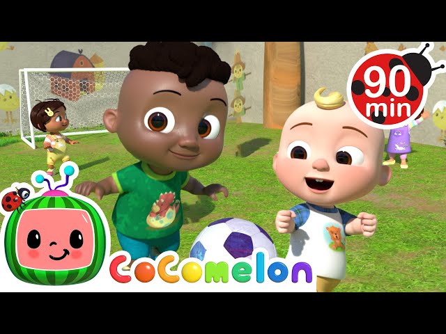 Cody and JJ's Football Fun!⚽ | 🎵Singalong with Cody!🎵Cocomelon Kids Songs