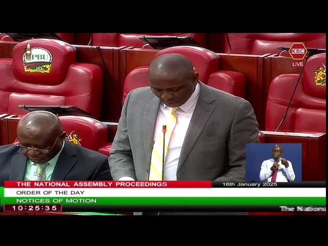 Kimani Ichung'wah gives a notice of motion on the approval of nominees for appointment as CSs