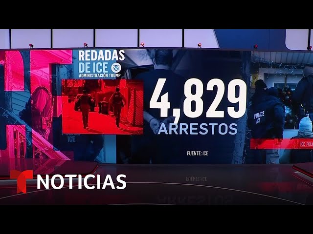 Las redadas masivas ordenadas por Trump ya superan las 4,820 detenciones | Noticias Telemundo