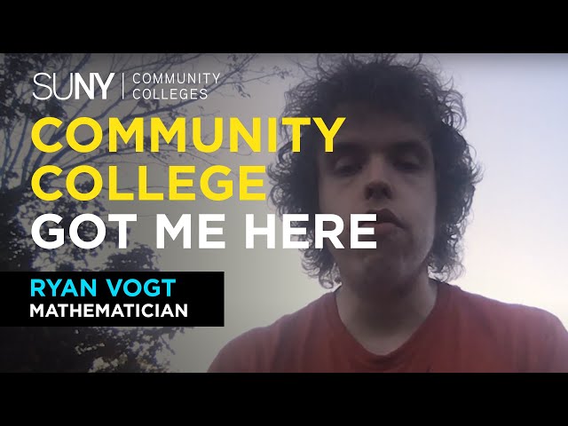 Ryan Vogt, Mathematician | Finger Lakes Community College | #CommunityCollegeGotMeHere