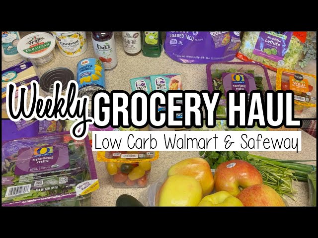 LOW CARB Walmart Grocery Haul + Meal Plan