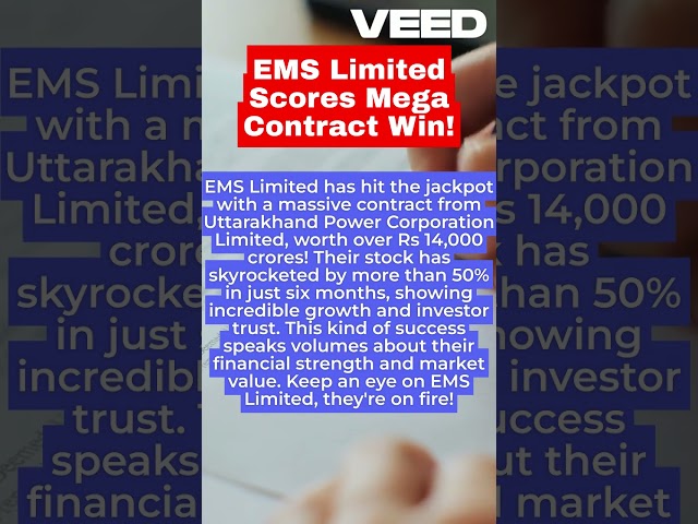 EMS Limited Scores Mega Contract Win! #tradeprince  #intradaynews #stocknews