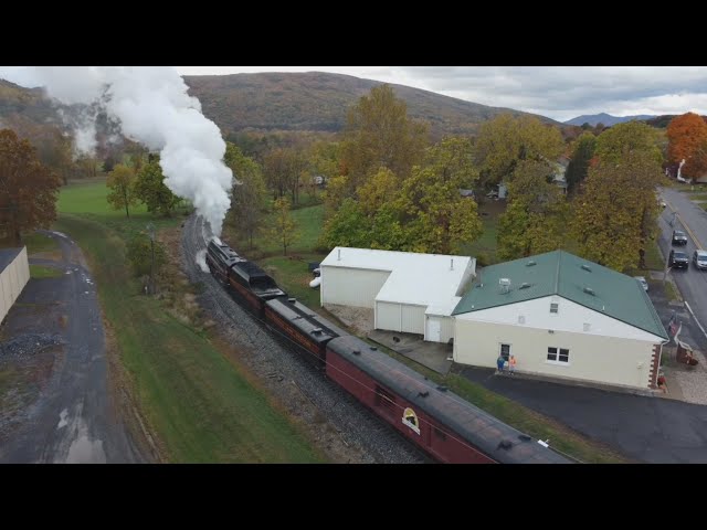 N&W 611 Goshen - Staunton - FROM THE SKIES