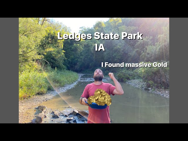 Truck Camping | Gold Panning Ledges State Park Iowa  With my Surron Electric Bike | Gold Nuggets