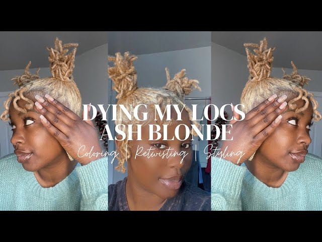 I BLEACHED MY LOCS ASH BLONDE!! 😱 | NEW COLOR!! | OFFICIALYASMINE✨