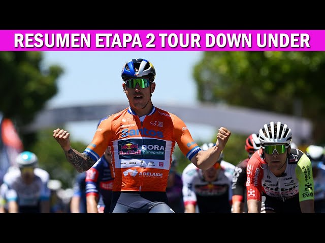 RESUMEN Etapa 2 Tour Down Under 2025 | Diego Pescador | Esteban Chaves | Higuita | #TourDownUnder