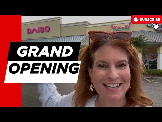 DAISO GRAND OPENING IN TAMPA FLORIDA - SHOPPING AND HAUL - JAPANESE DOLLAR STORE