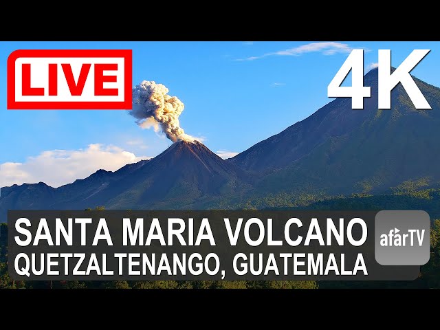 🔴 Live Now: 24/7 Santa Maria (Santiaguito) Volcano in 4K Ultra HD