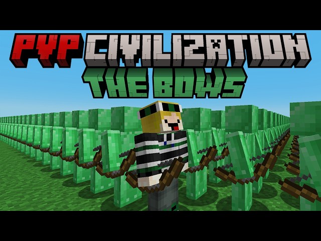 Minecraft but I become a BOW in PVP CIVILIZATION