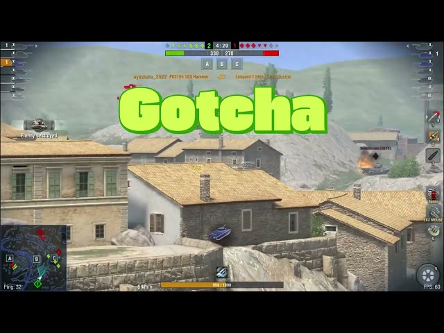 Gothca Enemy Destroy F215b 183 World of Tanks Blitz