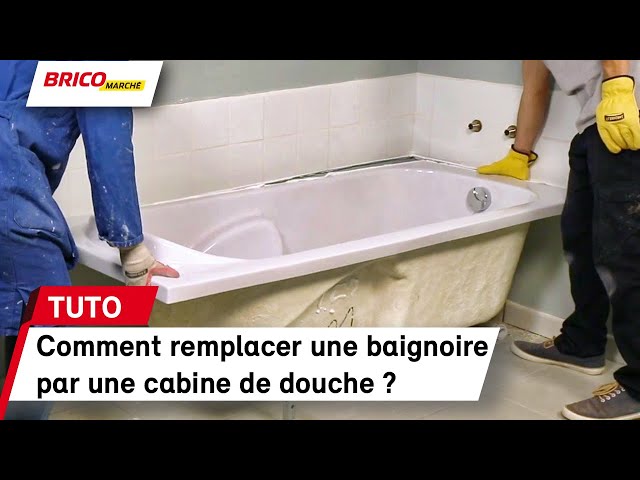 Comment remplacer une baignoire par une cabine de douche ? | Bricomarché