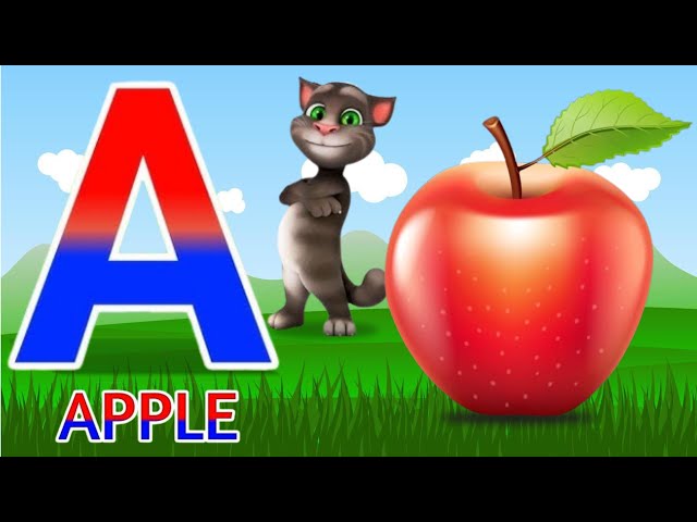 a for apple | abcd | phonics song | a for apple b for ball c for cat | abcd song | 100M