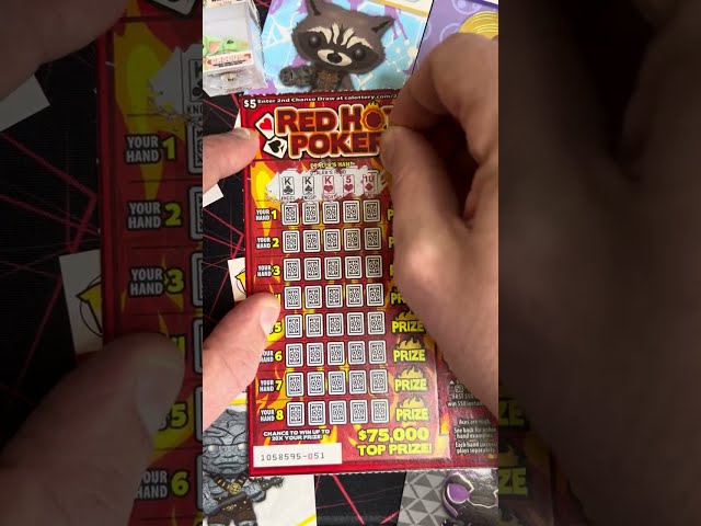 🎉🔥 Red Hot Poker Scratch-Off Madness! 💰 Will We Hit the Jackpot?! (Video 40) #scratchers #lotto