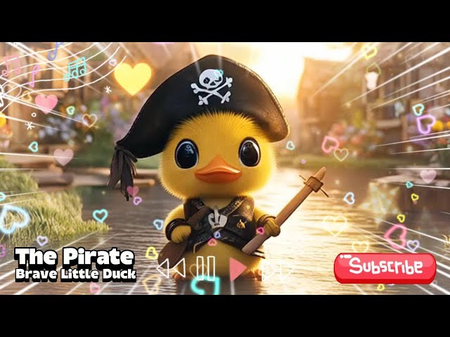 The Brave Little Pirate Duck : Preschool Animal Kids Song | Fun with Our Adorable Animal Friends