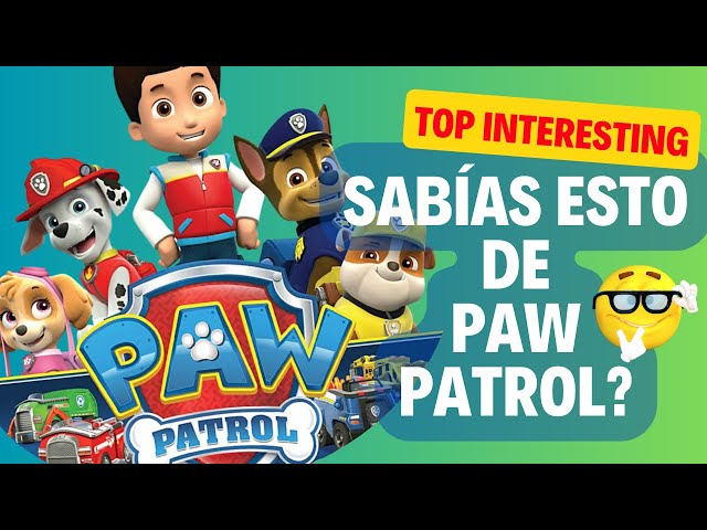 🤔 Quiénes son los perritos de  PAW PATROL🐶👮🏻‍♂️ ⁉️