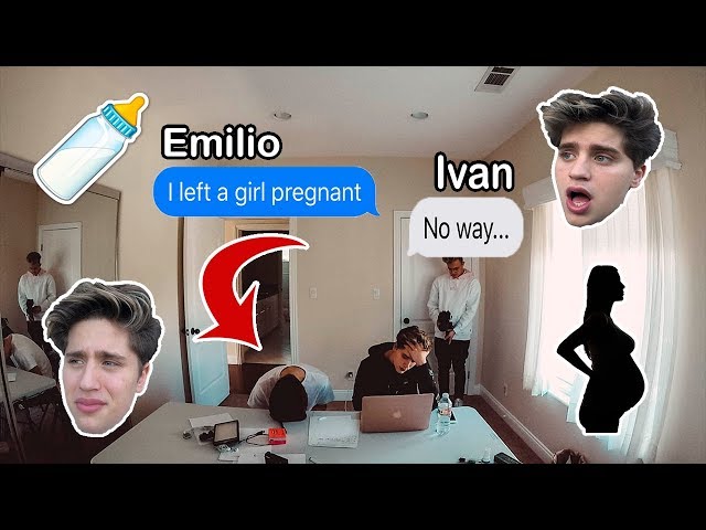 You won't believe this... Emilio got a girl pregnant (Prank)