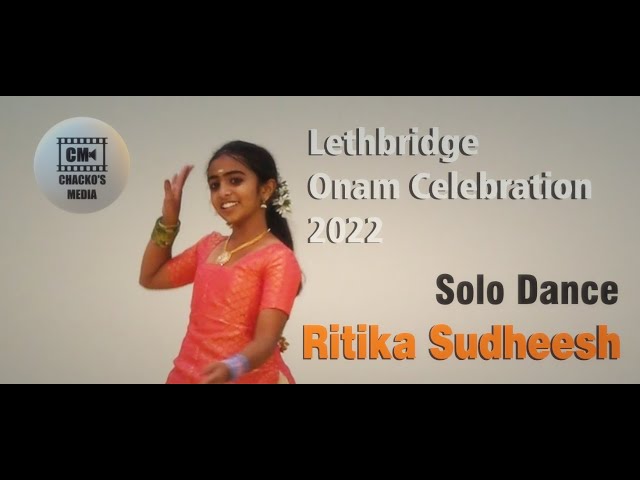 Solo Dance Ritika Sudheesh - Onam Celebration lethbridge 2002 | Chacko's media | By Jose P Chacko.