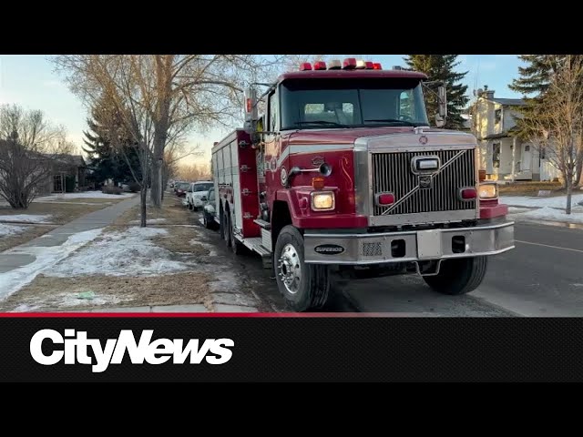 Calgary fire crew tackles two blazes in city's northeast