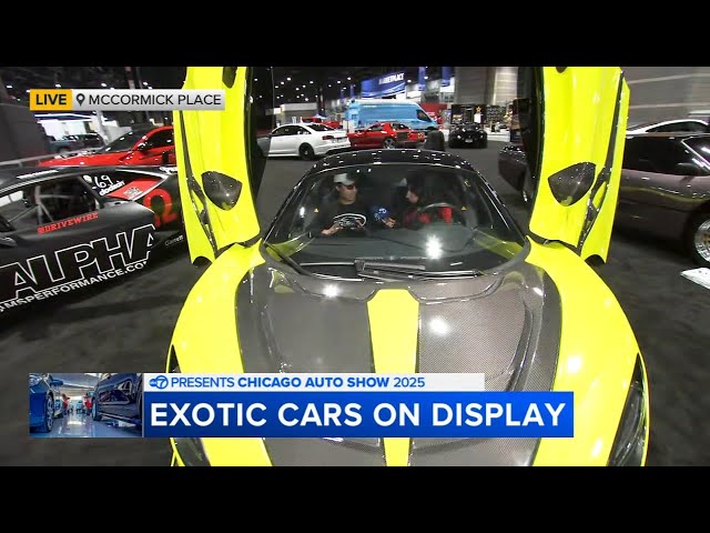 Exotic cars at the Chicago Auto Show