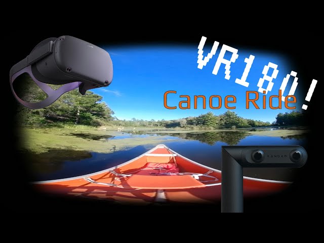 VR180 Virtual Reality Canoe Ride QooCam 4k 60fps #withme