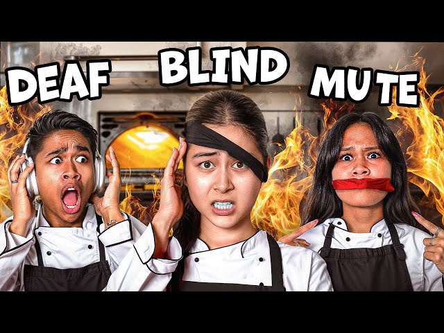 BLIND DEAF MUTE BAKING CHALLENGE PART 2 (w/ ANGELO, LEXI)