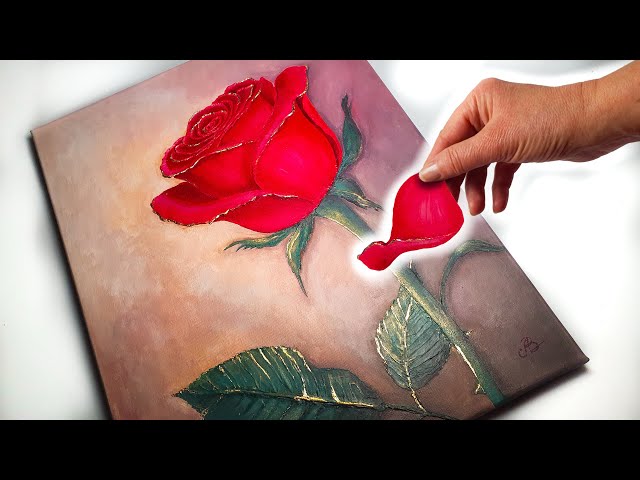 MIND BLOWING 3D Rose Technique 🌹 EASY + FUN | AB Creative Tutorial