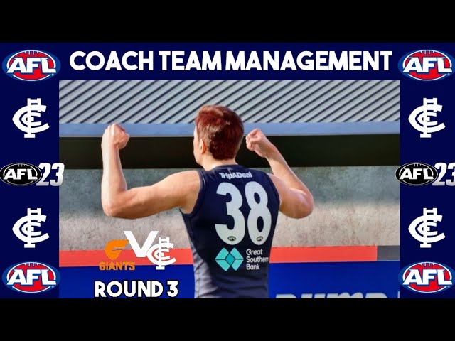 AFL24 Career Mode |Episode 3| Beautiful Day To Play At Giant Stadium Let's Get The Win Blue Boys