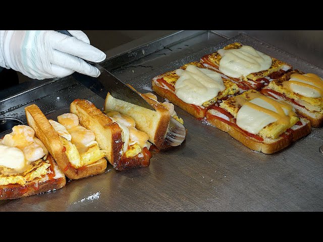 Mozzarella Cheese Shrimp Toast - Korean Street Food