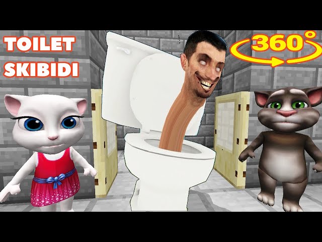 THE REAL TOILET SKIBIDI Chasing US in Minecraft 360°!