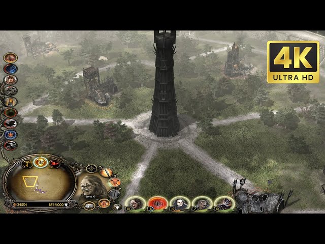 LOTR BFME 2 - Isengard vs Brutal Men in Isengard - 4K UHD 60 FPS