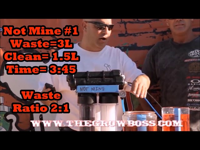 Marijuana Garden Rescue The RO Waste Water Challenge With The Grow Boss