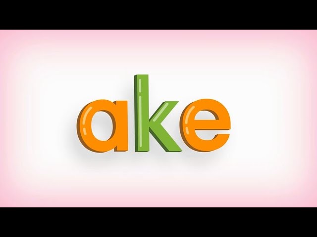 -ake, -ame l Long Vowel a l Word Chant l Best Phonics