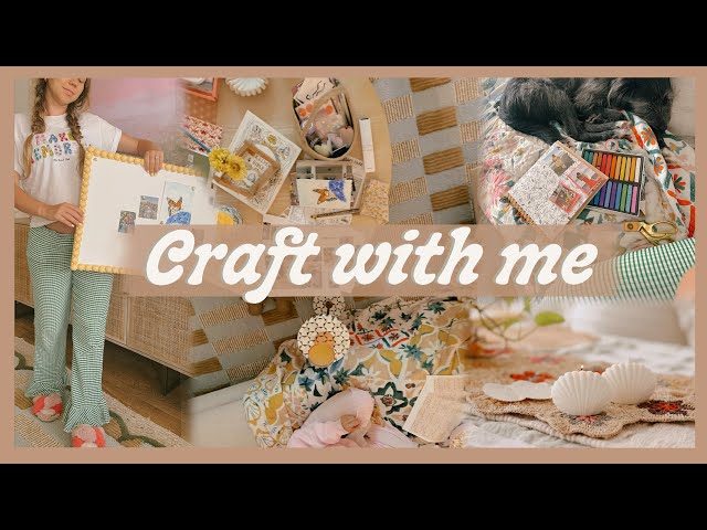 CRAFT WITH ME | candle making, scrapbooking, & creating a custom cork board!