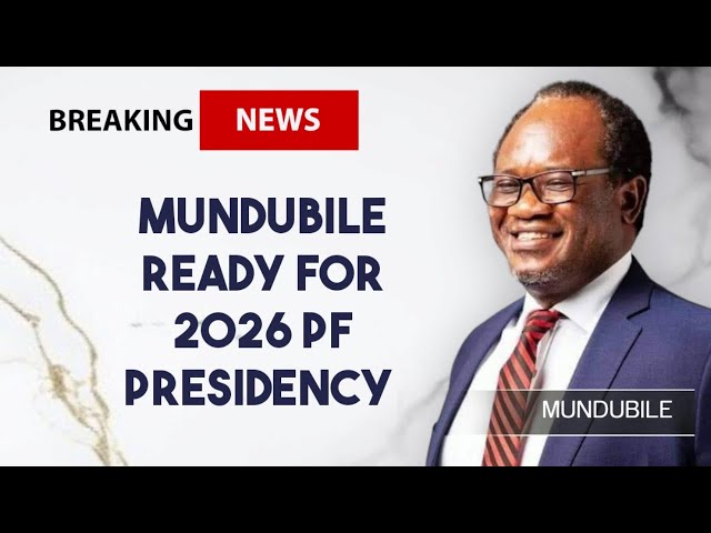 Brian Mundubile declares himself ready for PF presidency for 2026 HD 720p LOW FR24