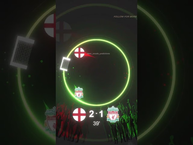 ENGLAND vs LIVERPOOL🤯#footballmarbles #footballedit #neonarcade #england #liverpool