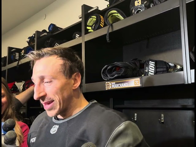 Brad Marchand Boston Bruins Post-Practice Media Scrum!!! 01/17/2025