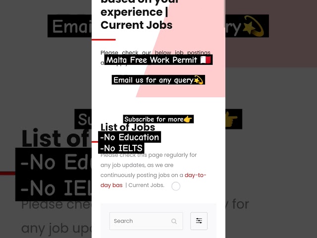 Malta Free Work Permit 🇲🇹💫✅✌️ #europe #donebase #malta #visa #freevisa #eur #mt