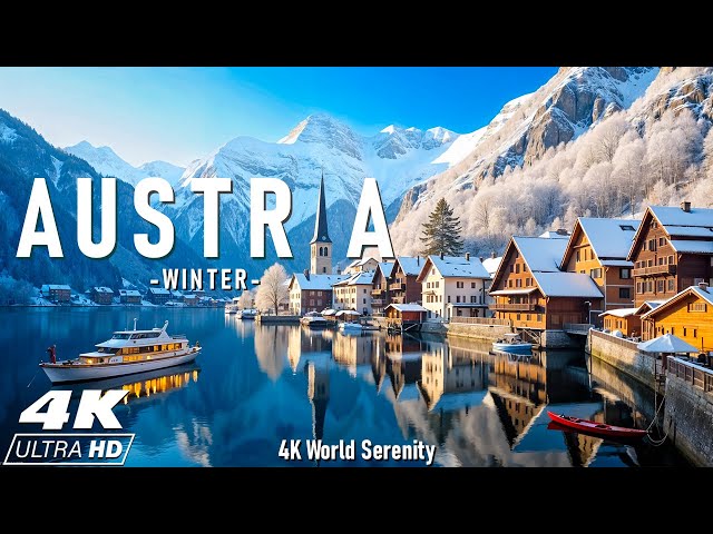 Winter in Austria 4K❄️Explore Snowy Alps, Fairytale Villages, and Cozy Winter Charm 🇦🇹 Calming Music