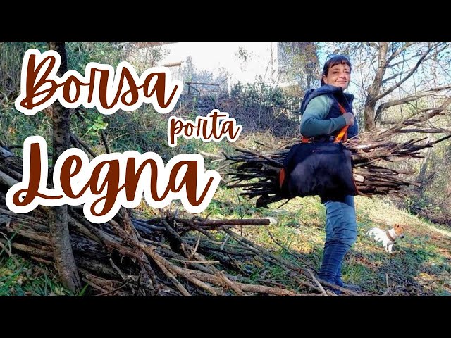 👜 Borsa porta Legna 🪵 Creatività e semplicità per la vita nel Bosco 🌿