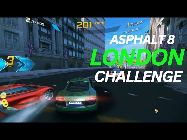 🏎️ Asphalt 8 - Audi R8 e-tron 🔥 Speed Run in London City! 🇬🇧💨