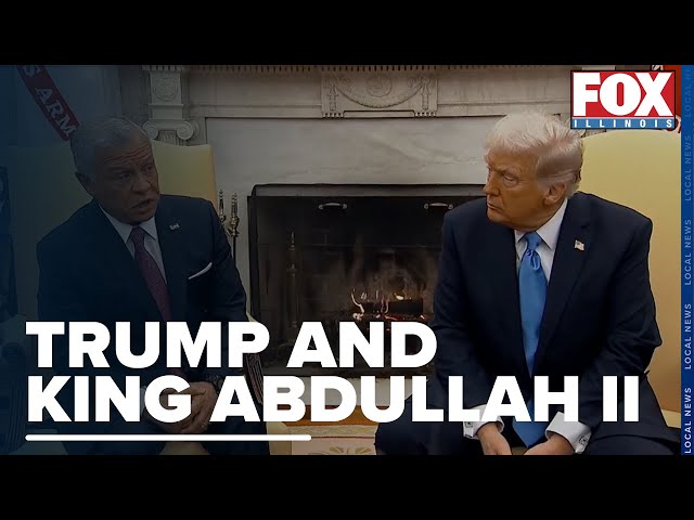 President Trump and Jordan’s King Abdullah II meeting at the White House