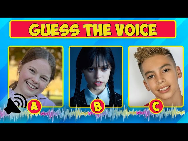 Guess YouTubers & Wednesday Character by the Voice🔥(Netflix the royalty family ferran Salish Matter🥰