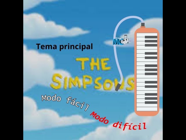 los simpsons tema piano melodica