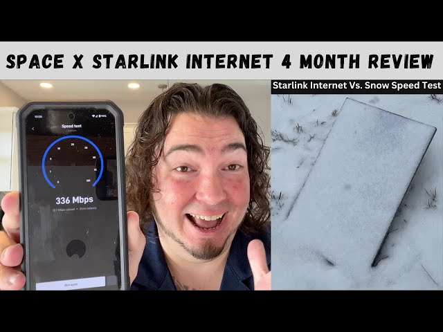 SpaceX Starlink Internet 4 Month Review & Snow Melt Test!