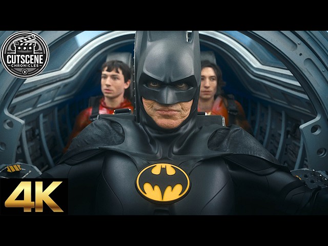 [4K UHD IMAX] Barry, Kara & Batman Prepare to Battle Zod CUTSCENE | The Flash (2023)