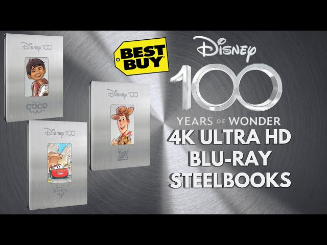 Disney 100 - Disney Pixar Best Buy 4K Steelbooks /Toy Story /Cars /Coco