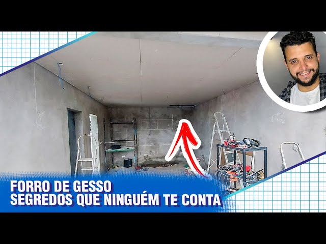 INSTALANDO FORRO DE GESSO ACARTONADO SEM LAJE DE CONCRETO  I CASA DE ISOPOR