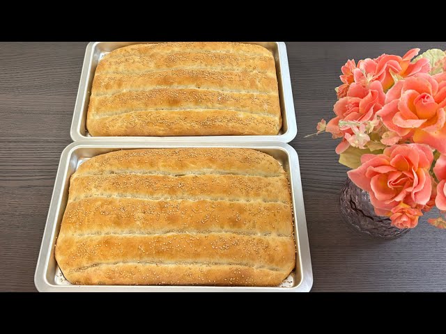 Easy foods/ Delicious bread recipe/ Homemade fluffy, fresh bread/ Bake and enjoy it